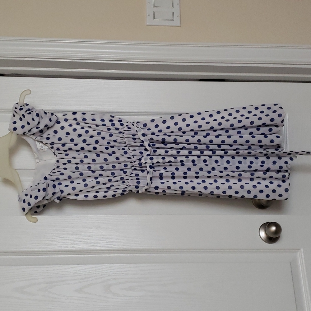 BLUSH BLUE AND WHITE DRESS SIZE 14